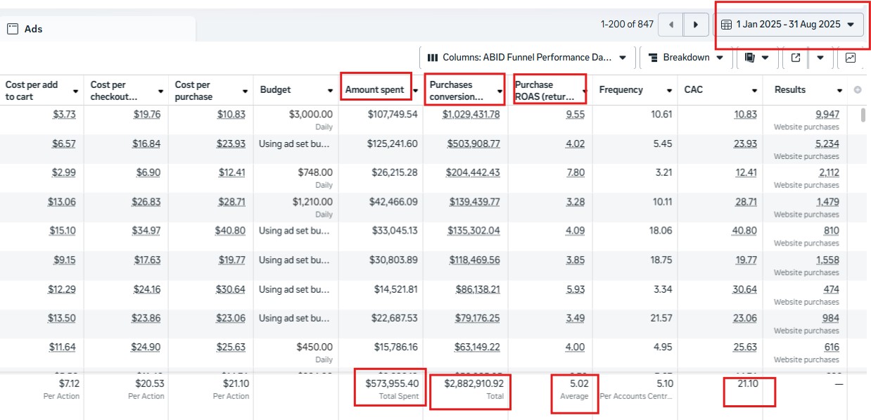 $1M+ in conversion value from a single scaled campaign structure